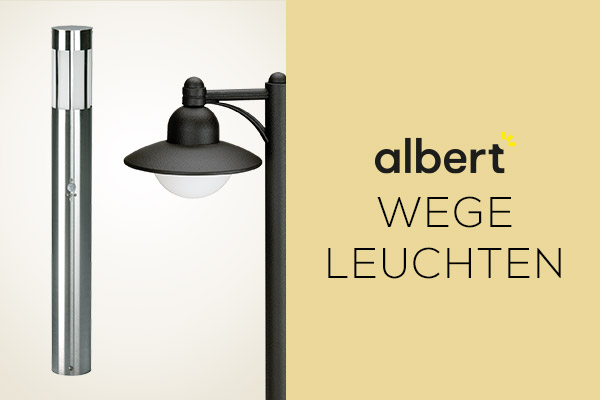 Kategoriebanner Marke Albert  Wegeleuchten