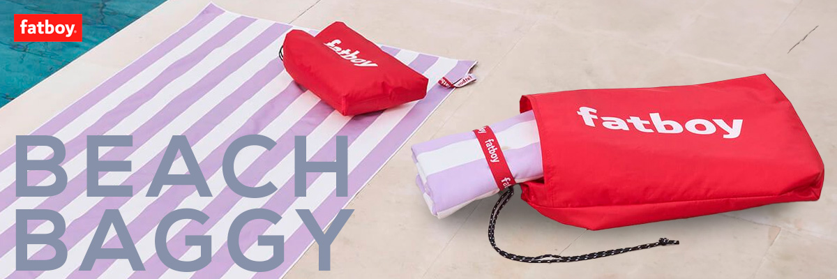 Fatboy Beach Baggy towel – quick-dry towel with inflatable pillow for beach, pool, or garden