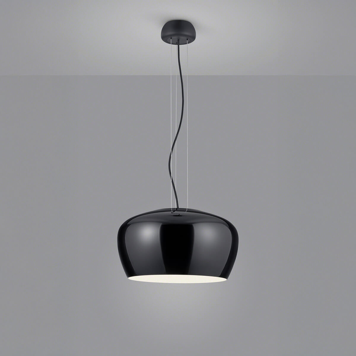 schwarz matt / Opalglas schwarz