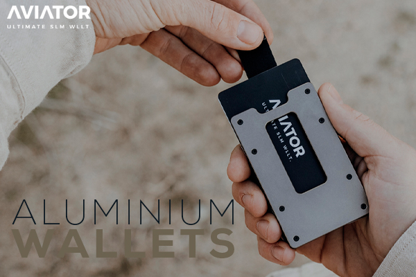 Kategoriebanner Marke Aviator Aluminium Wallet