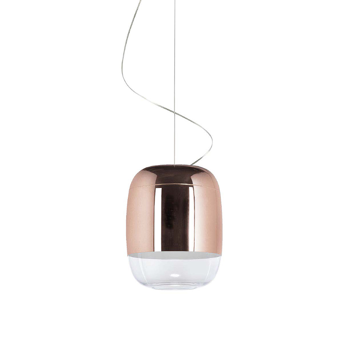 rose glossy metallized