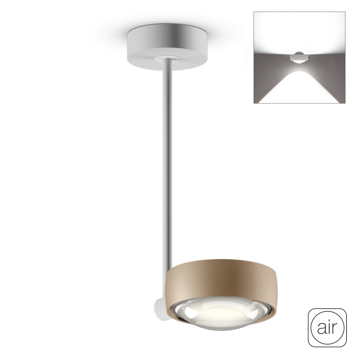 Sento E faro up "air" LED Deckenleuchte, 2700 K, 30 cm