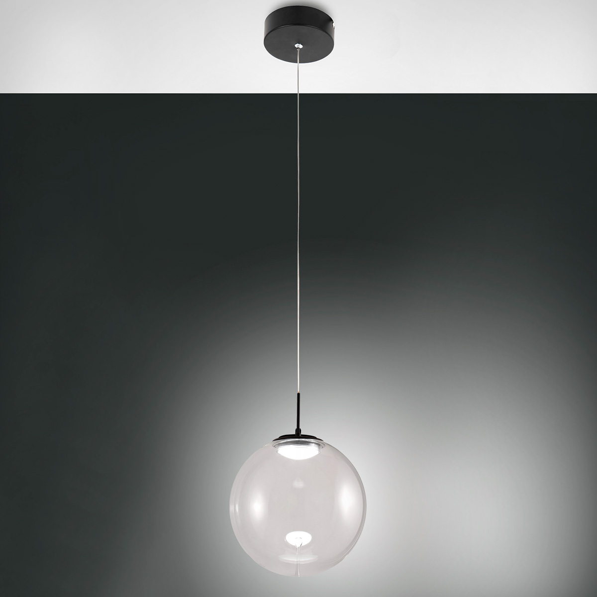 1-light, Ø: 25 cm, with drops