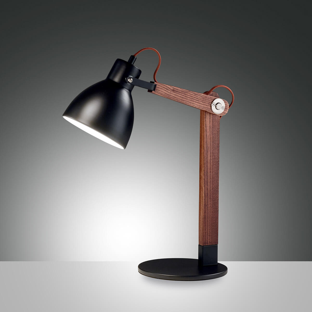 black / walnut colored