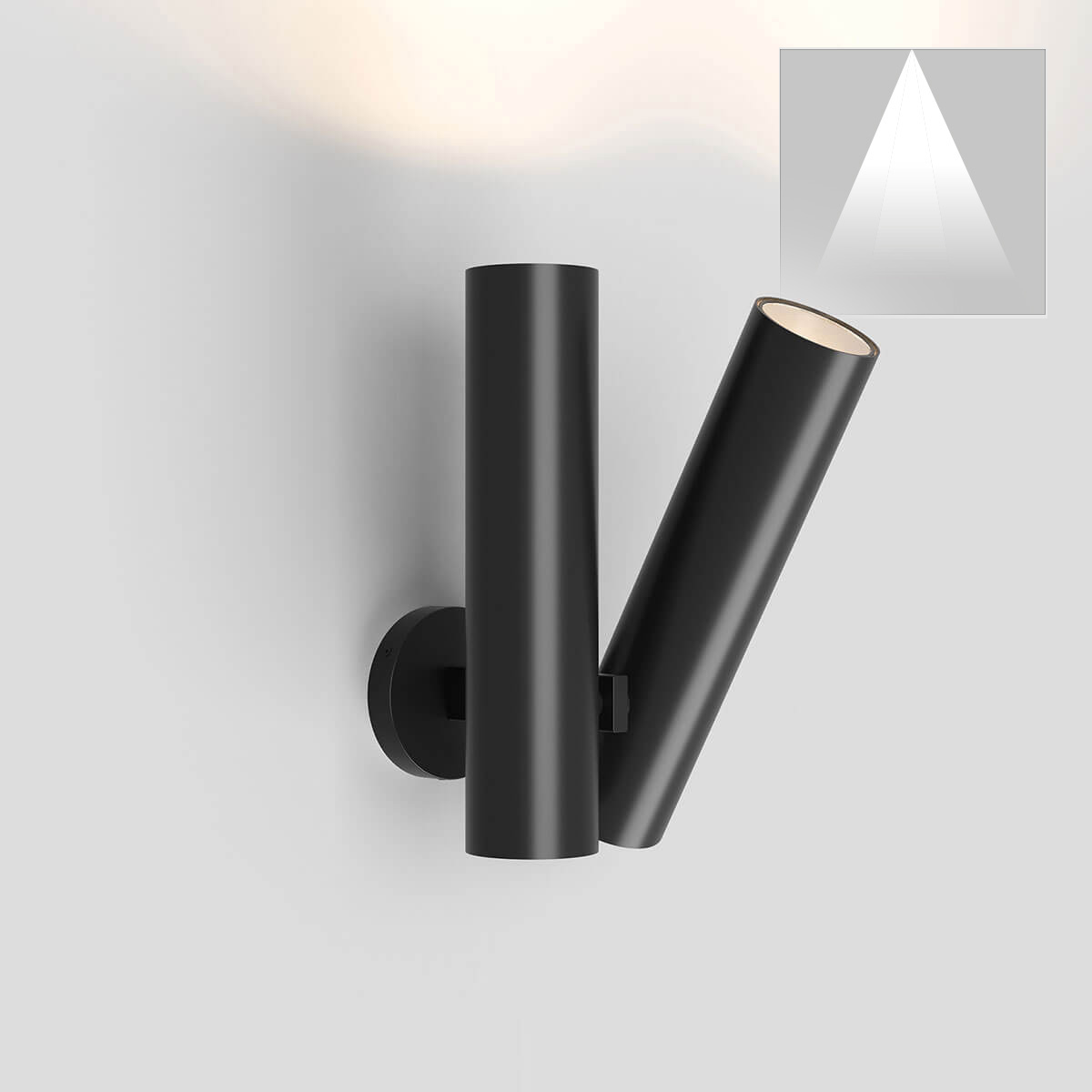 Beam angle 50°, black matt