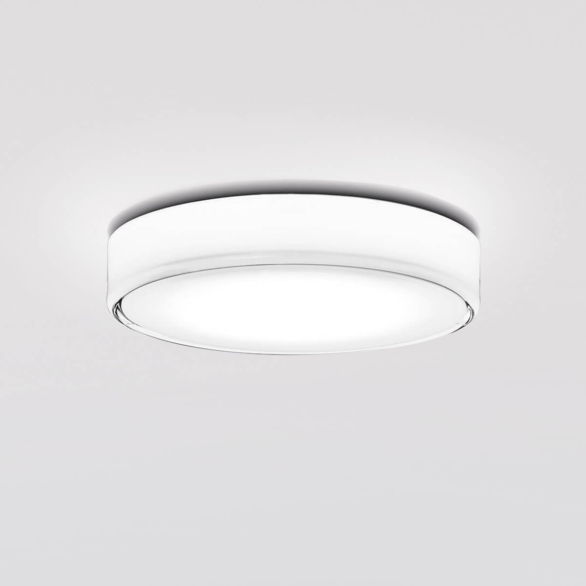 Ø: 33 cm, clear / white glass