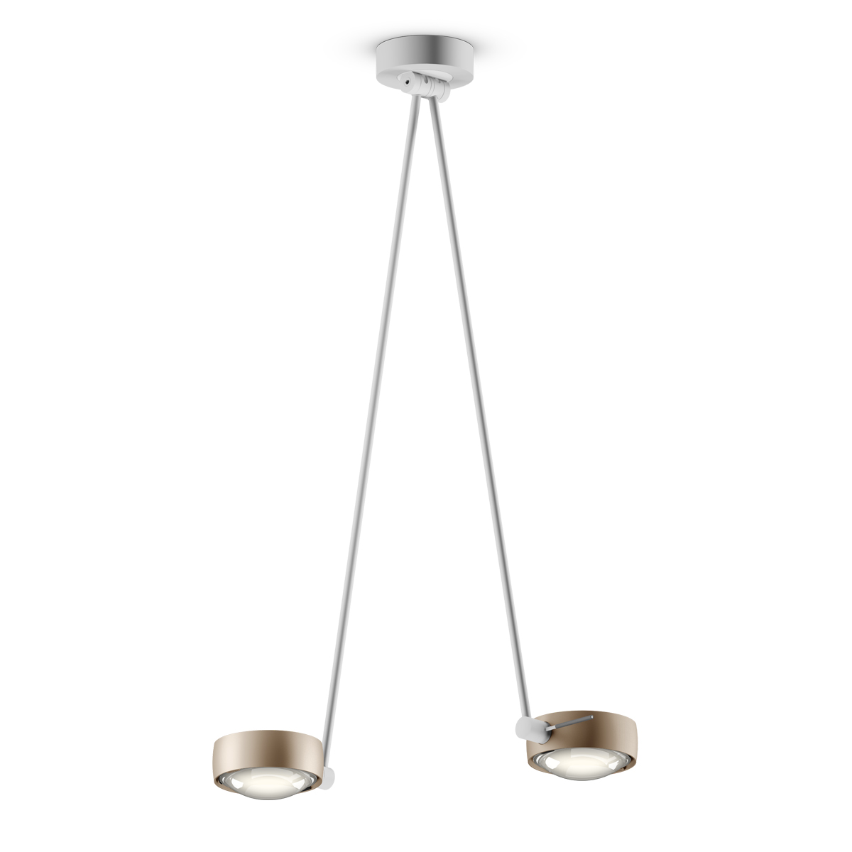 gold matt / weiß matt