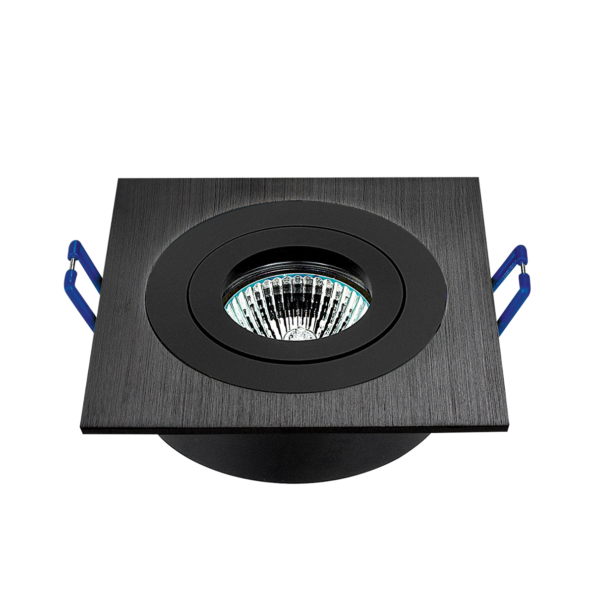 black brushed, inner ring: black polished