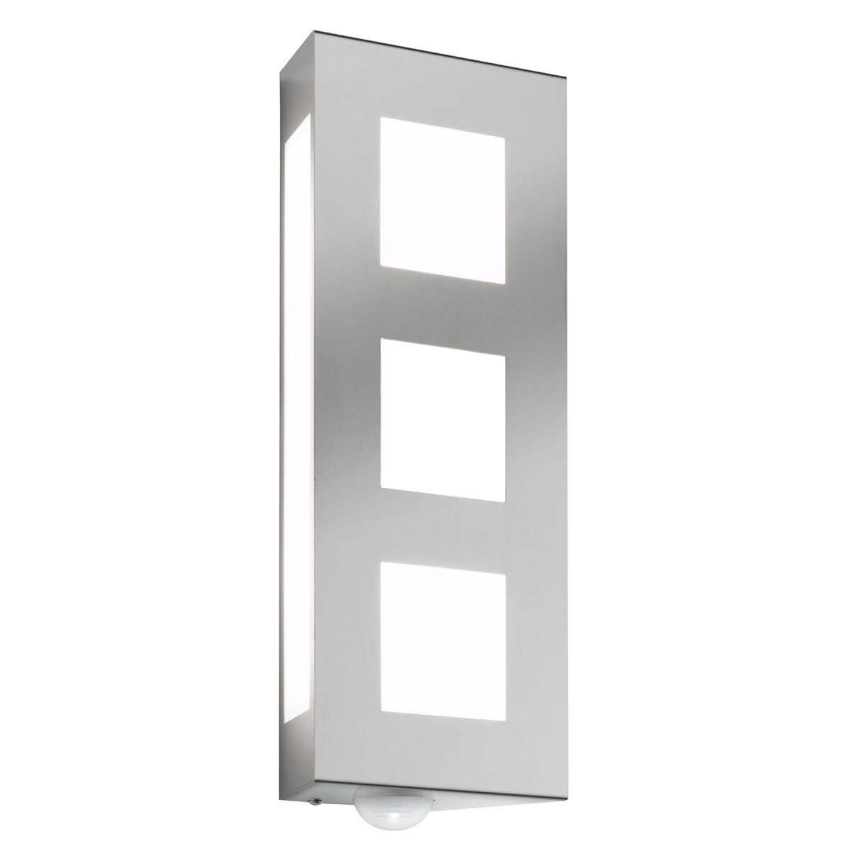 Stainless steel, with motion detector