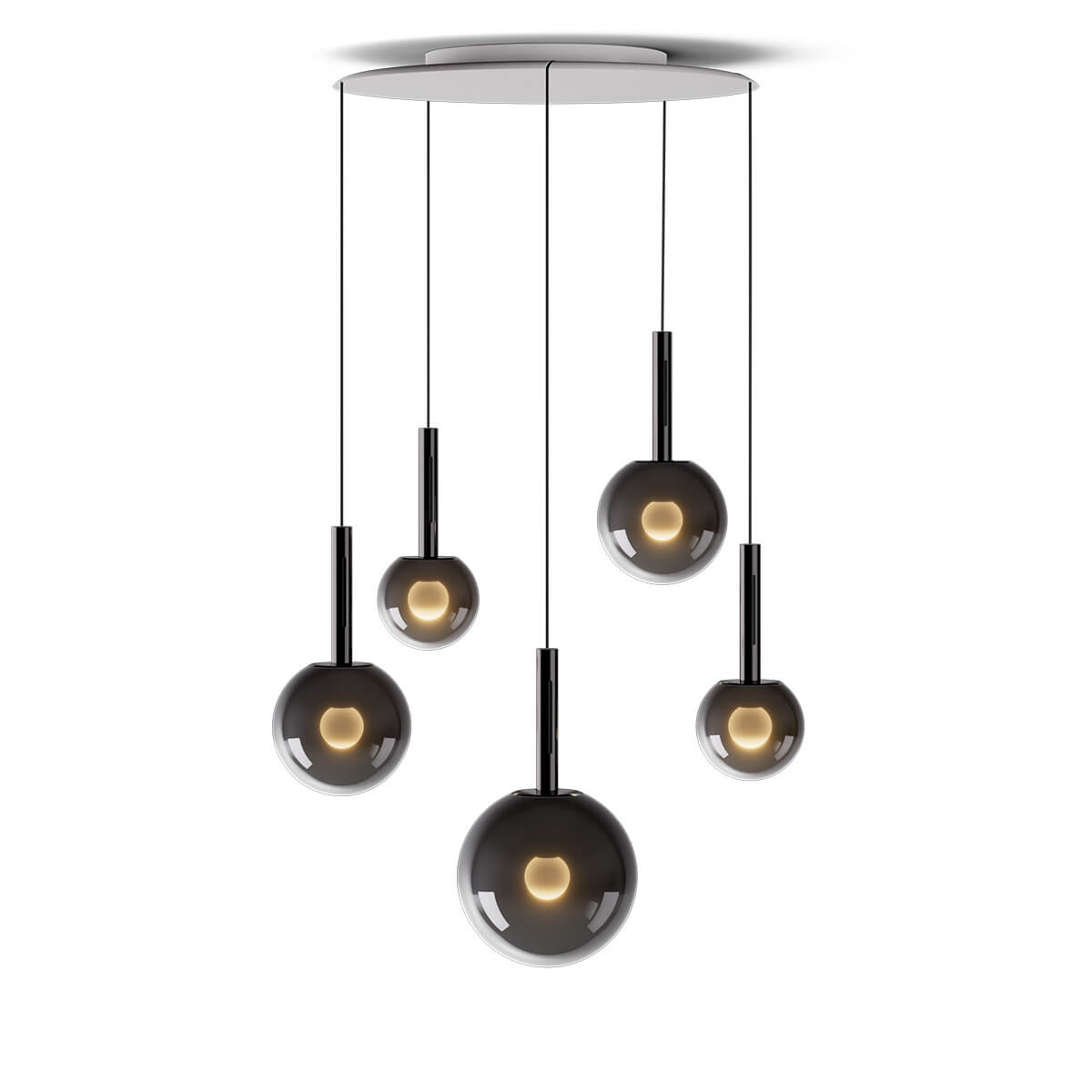 120-270 cm, dark chrome