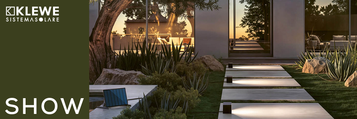 Klewe Show LED Akku-minimalistische-Solarleuchten