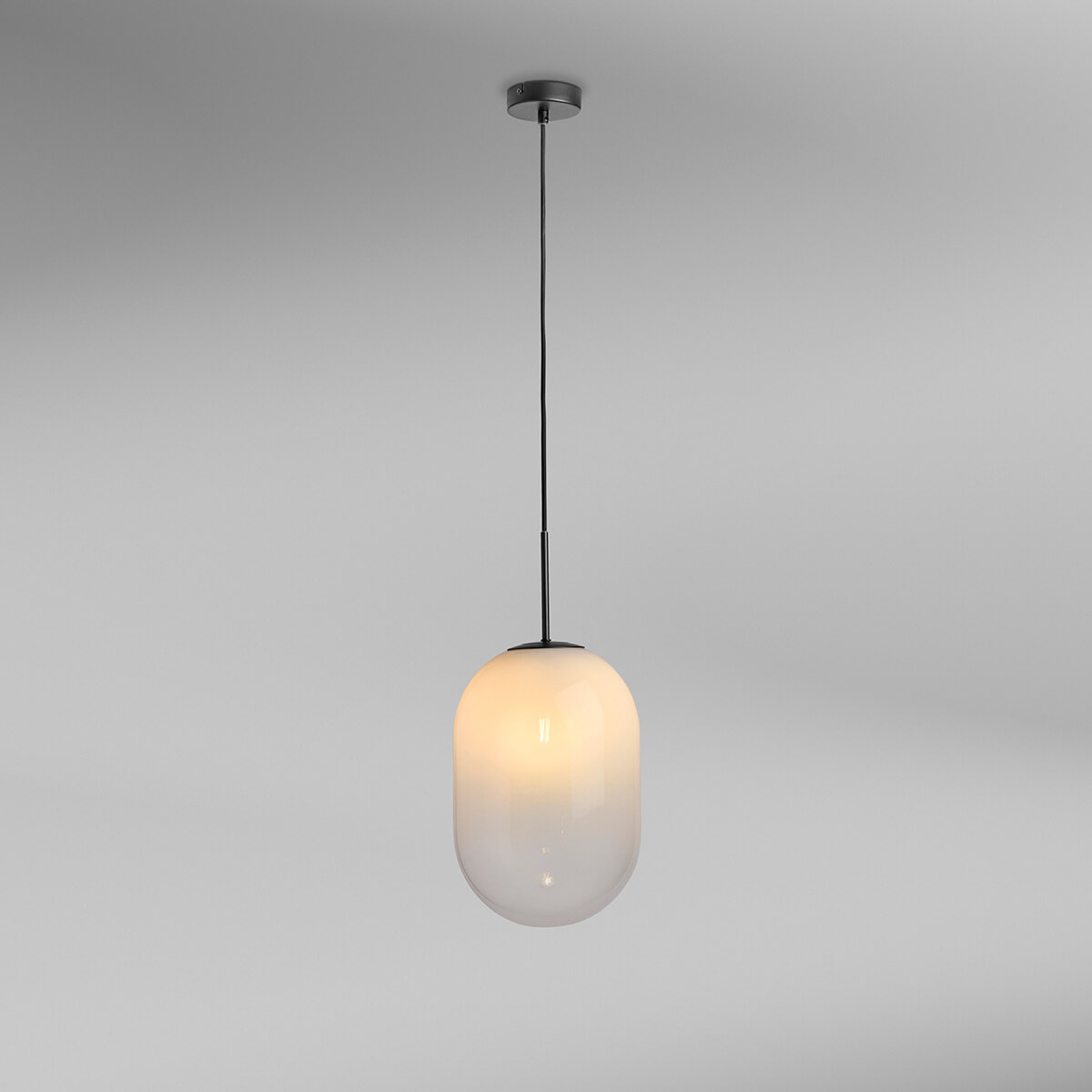 Ø: 24 cm, black / glass: white