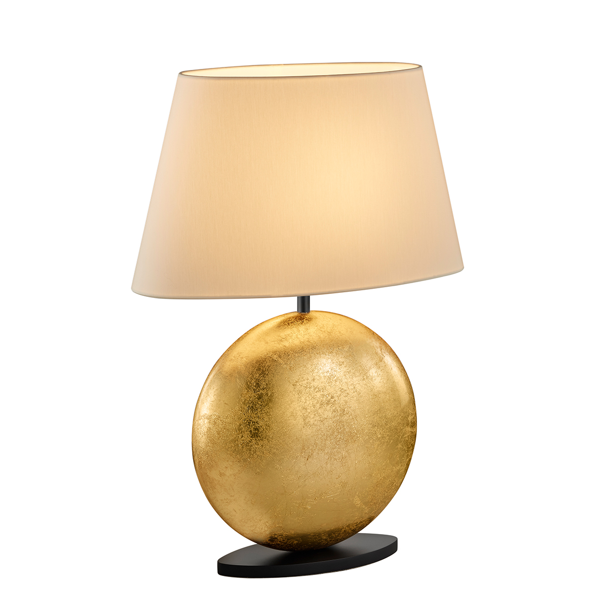 Height: 51 cm, gold leaf look / black
