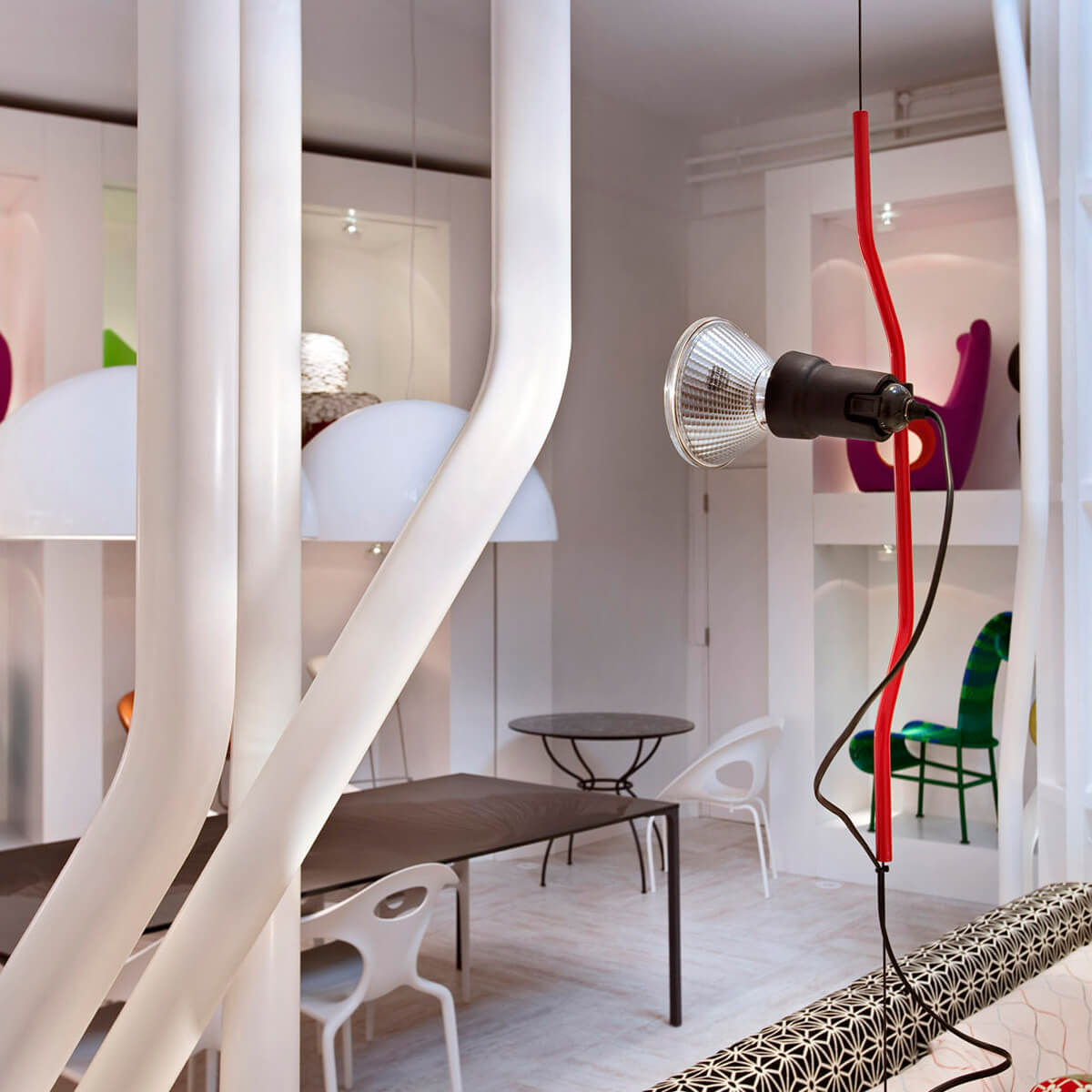 Flos Parentesi Pendelleuchte, rot