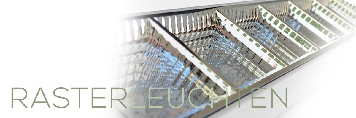 Kategoriebanner gewerbliche Rasterleuchten