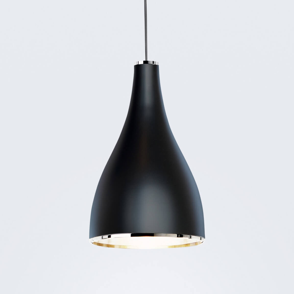 L, Ø: 16 cm, black lacquered