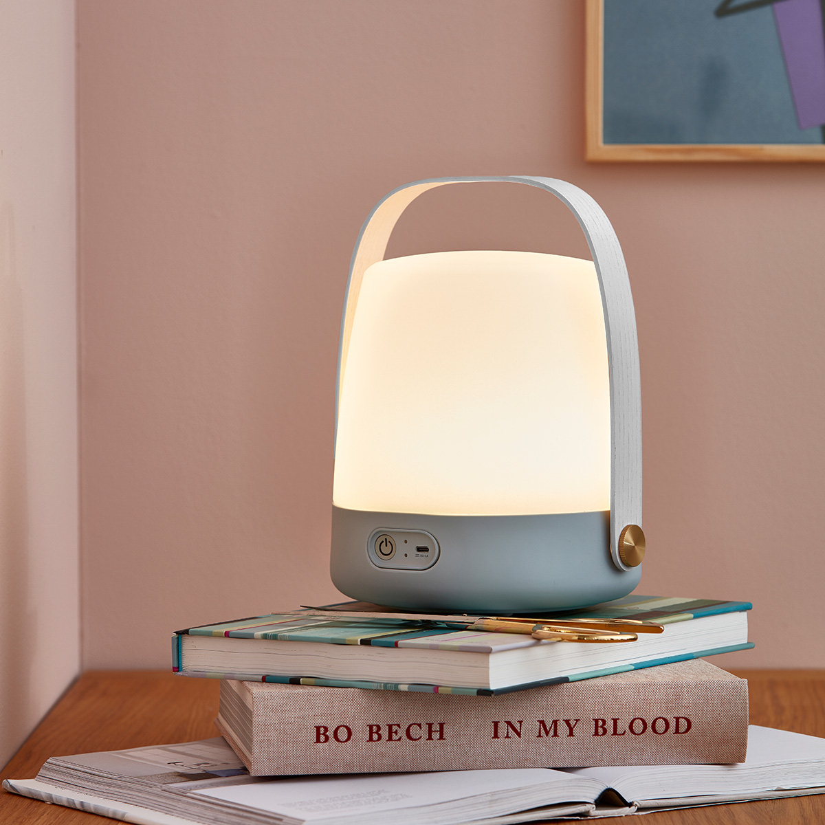 Kooduu Lite-up LED Akkuleuchte, Sky Blue (blau)