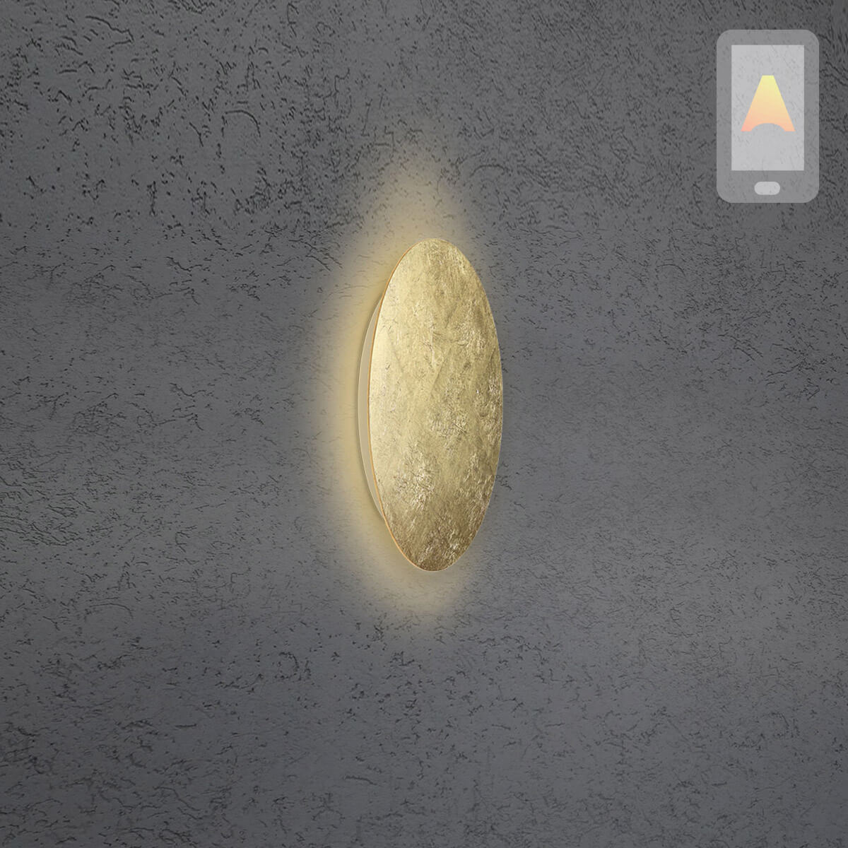 Blade Mini LED Wand- / Deckenleuchte, Ø: 24 cm, mit Casambi-Modul