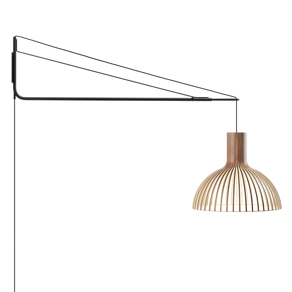 black, shade: walnut veneer