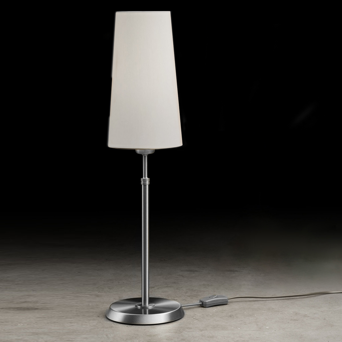 Matt nickel, white chintz