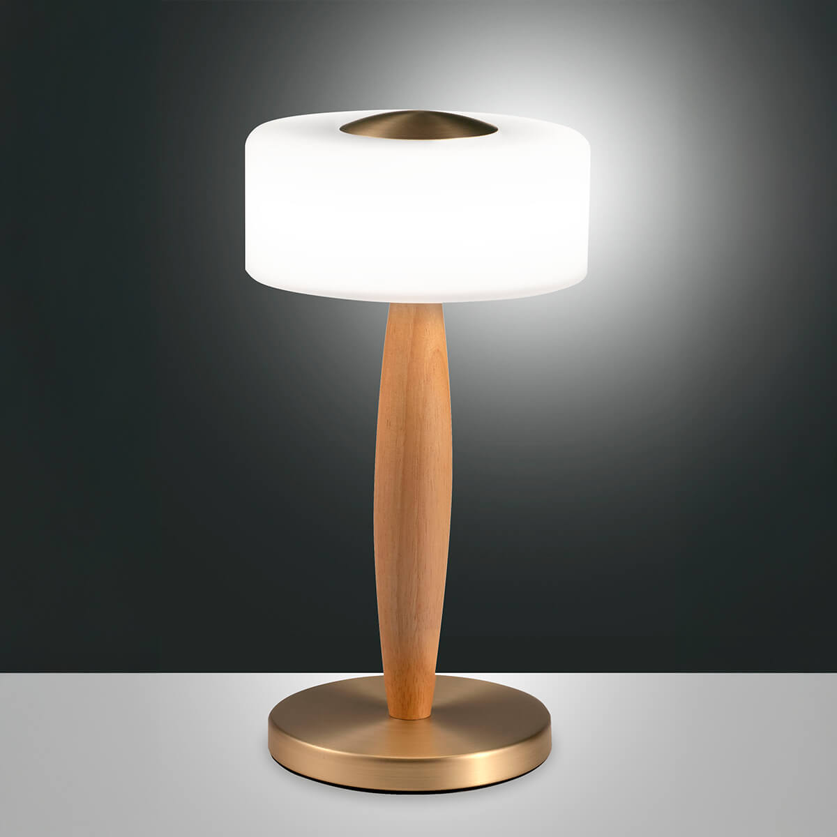 Oak wood / satin brass