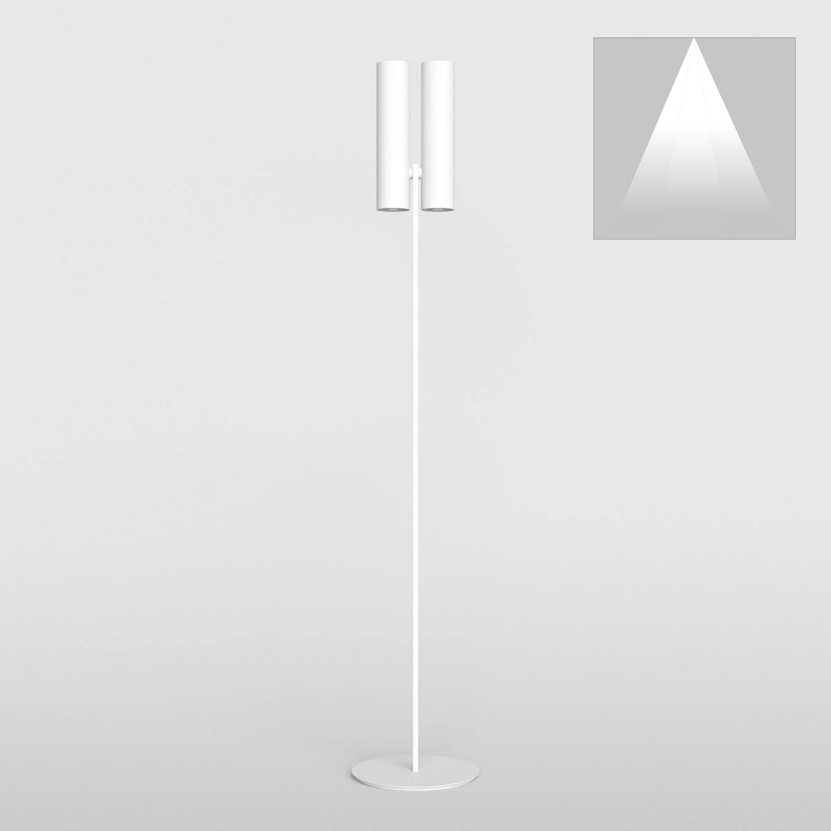 Abstrahlwinkel: 50°, weiß matt