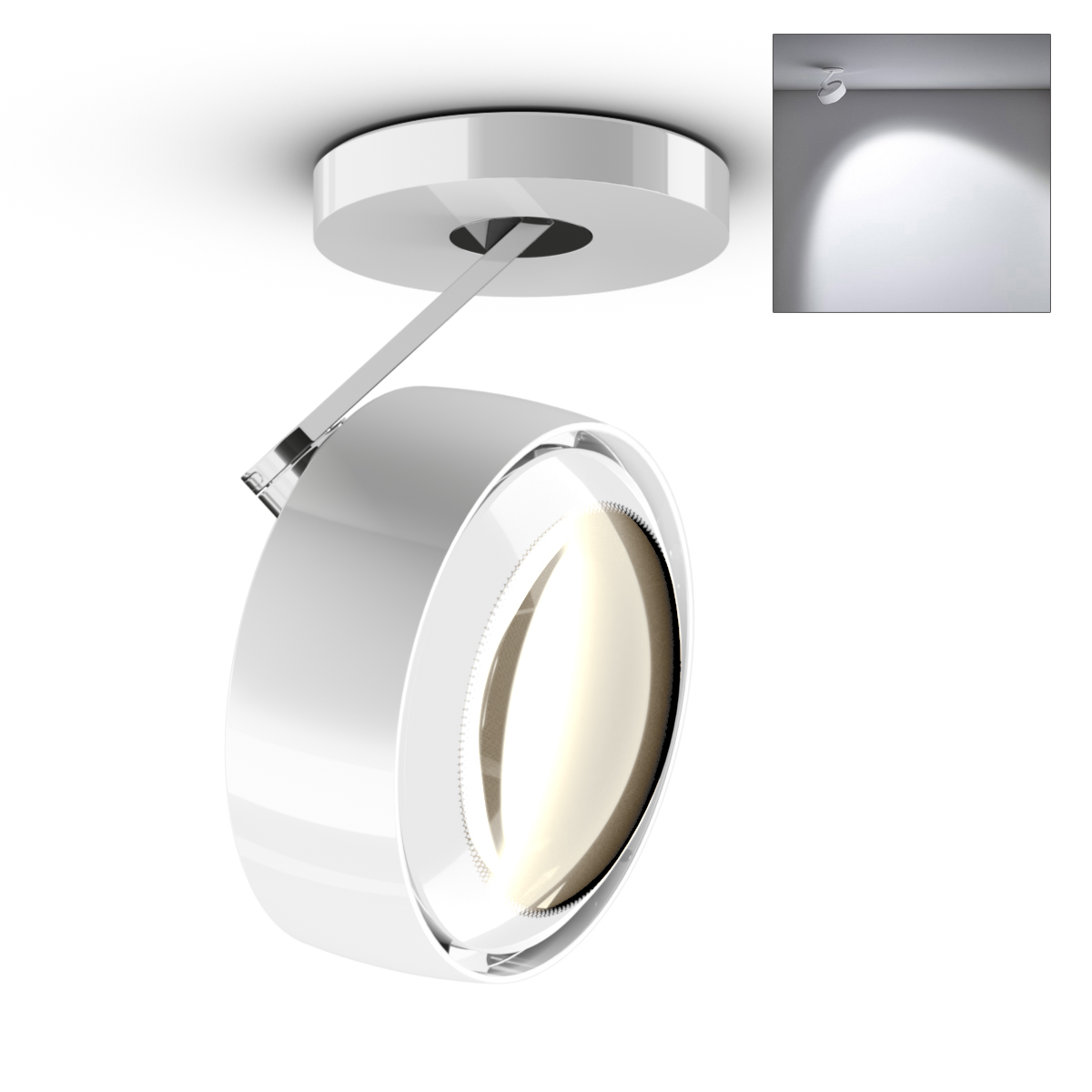 Più alto 3d Volt S80 Deckenstrahler, 2700 K