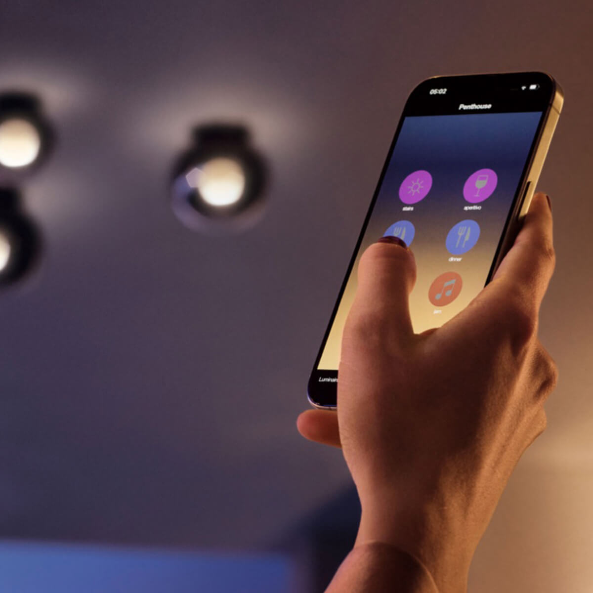 Occhio Luna Lichsteuerung via Occhio air App