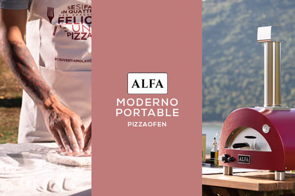 Kategoriebanner Marke Alfa Forni Moderno Portable Pizzaofen