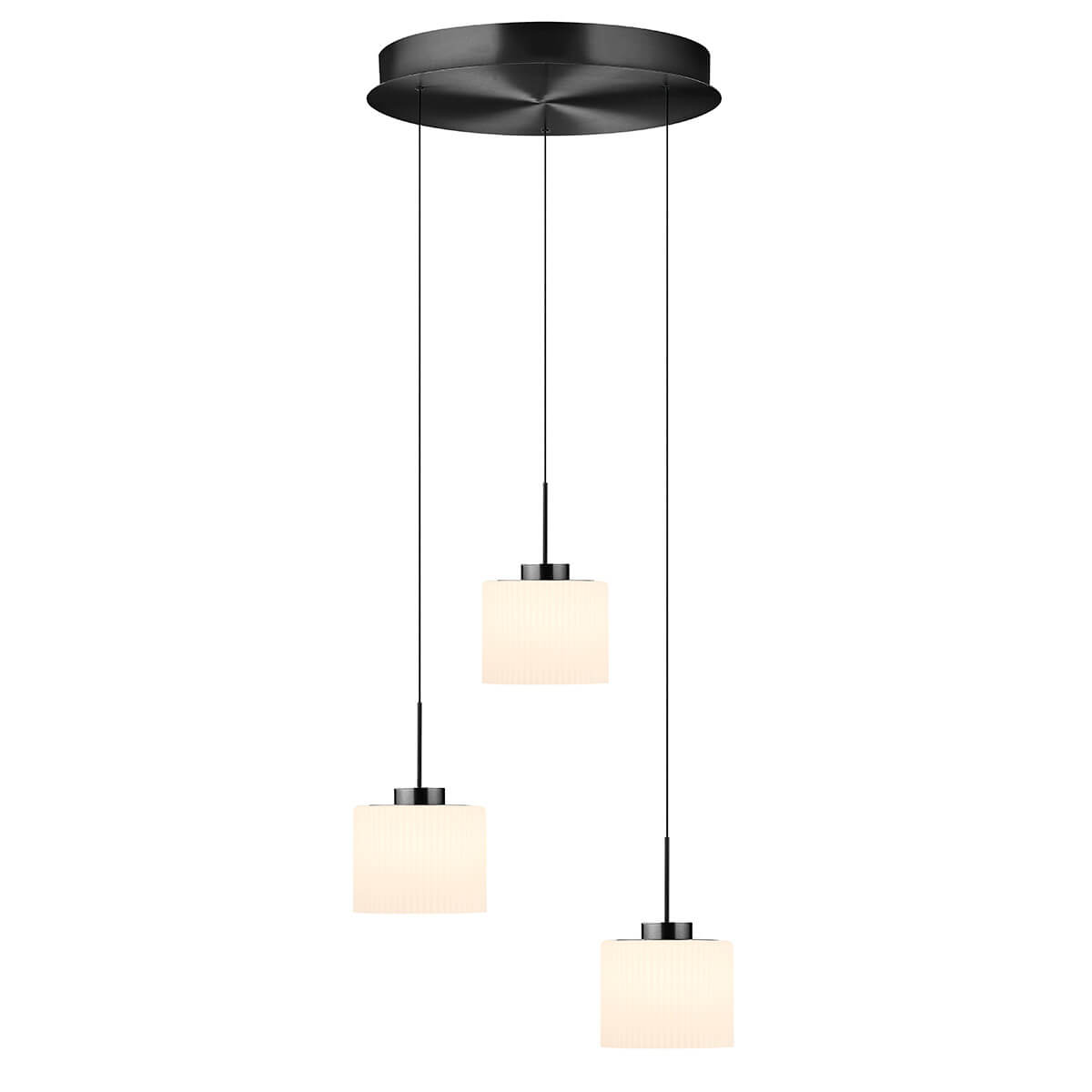 Elli LED Pendelleuchte, 3-flg., mit Rondell