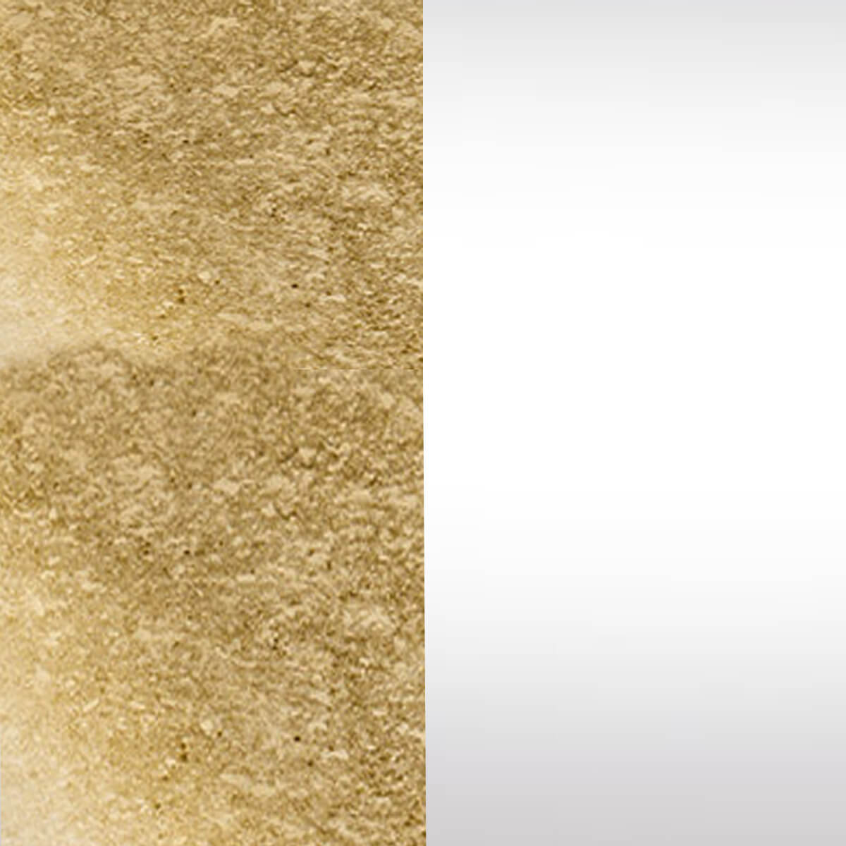 Gold powder-coated / white