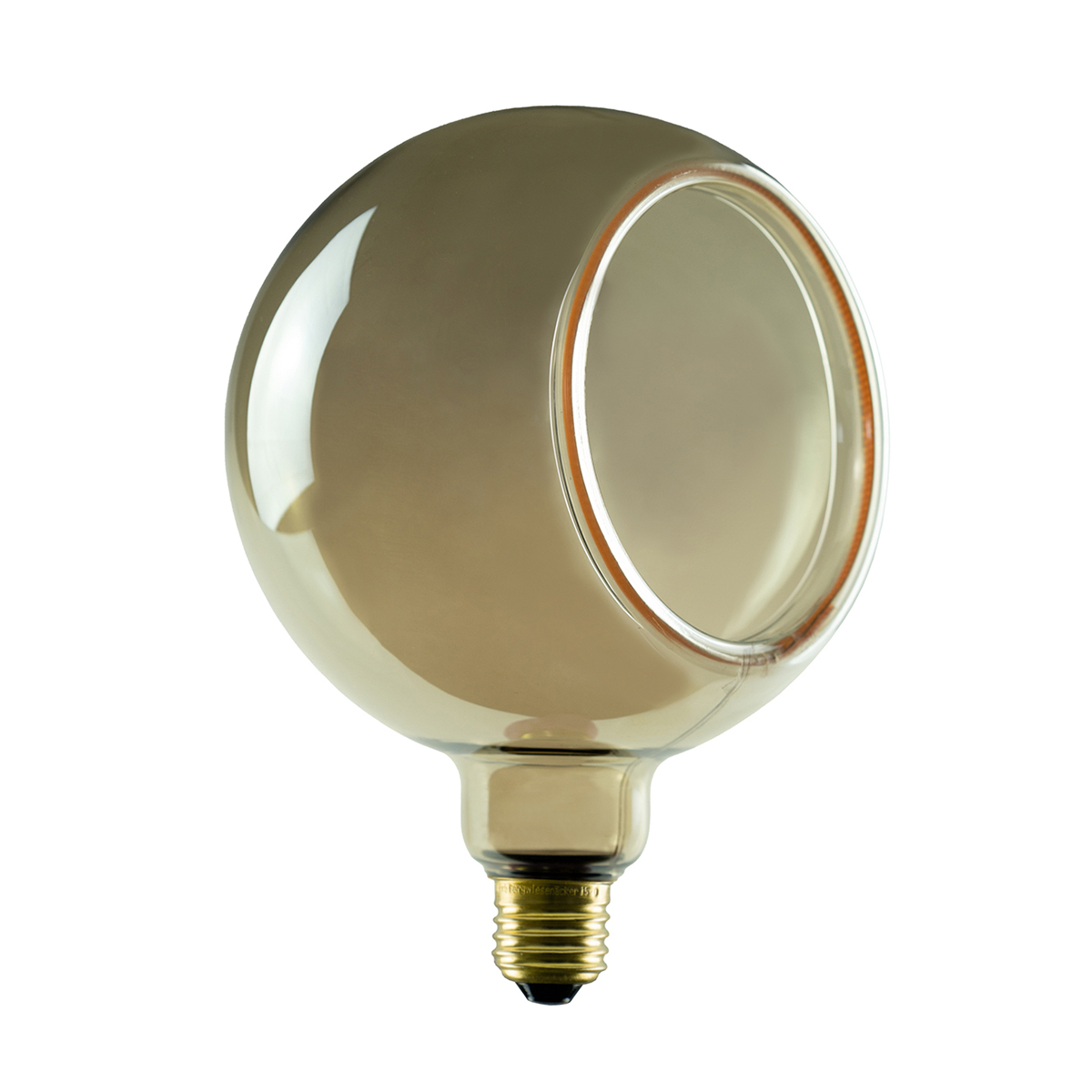 LED Floating Globe 150 90° smokey grau E27, 6 W, 1900 K, dimmbar