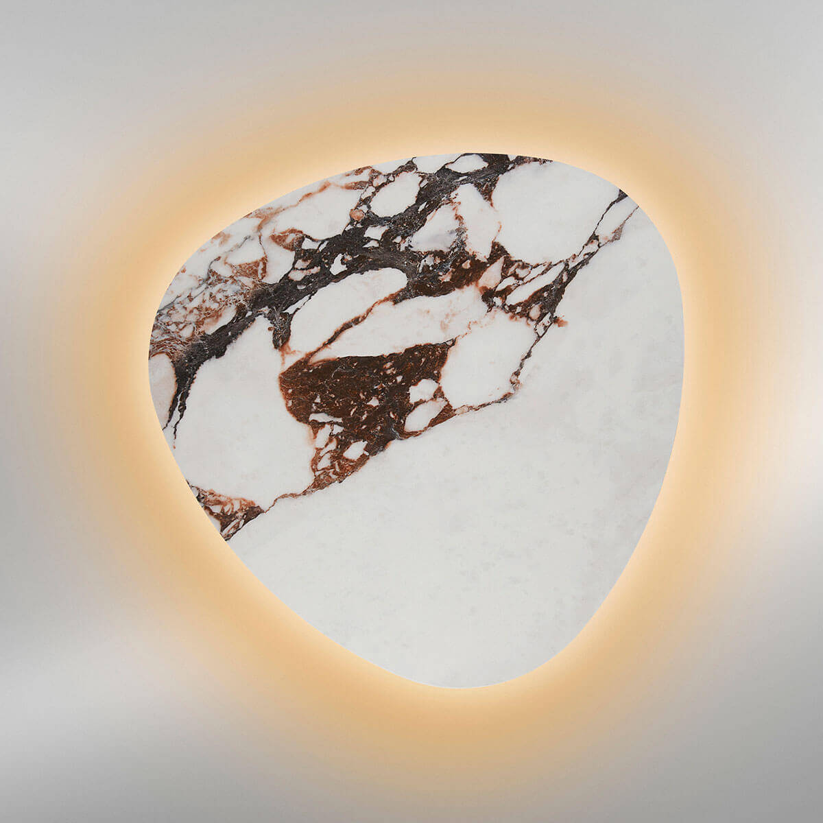 Ø: 50 cm, white marbled