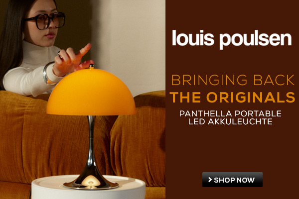 Banner mit Produktnews von Louis Poulsen