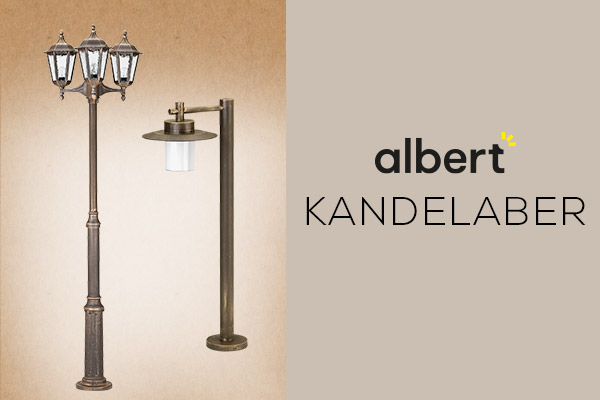 Kategoriebanner Marke Albert  Kandelaber