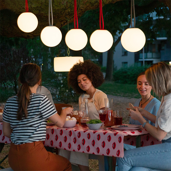 Fatboy Bolleke – hanging LED sphere lamp for atmospheric garden lighting and summer parties