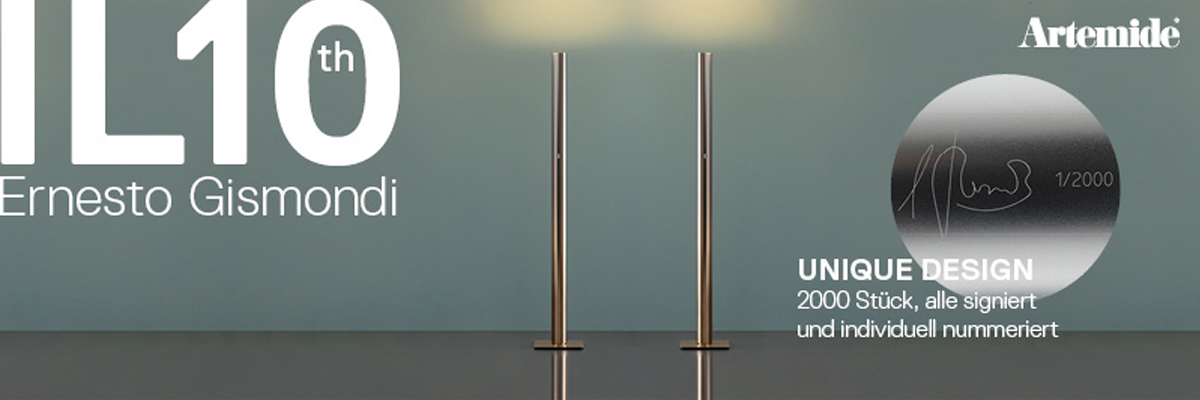 Kategoriebanner Marke Artemide Ilio 10 Special Edition