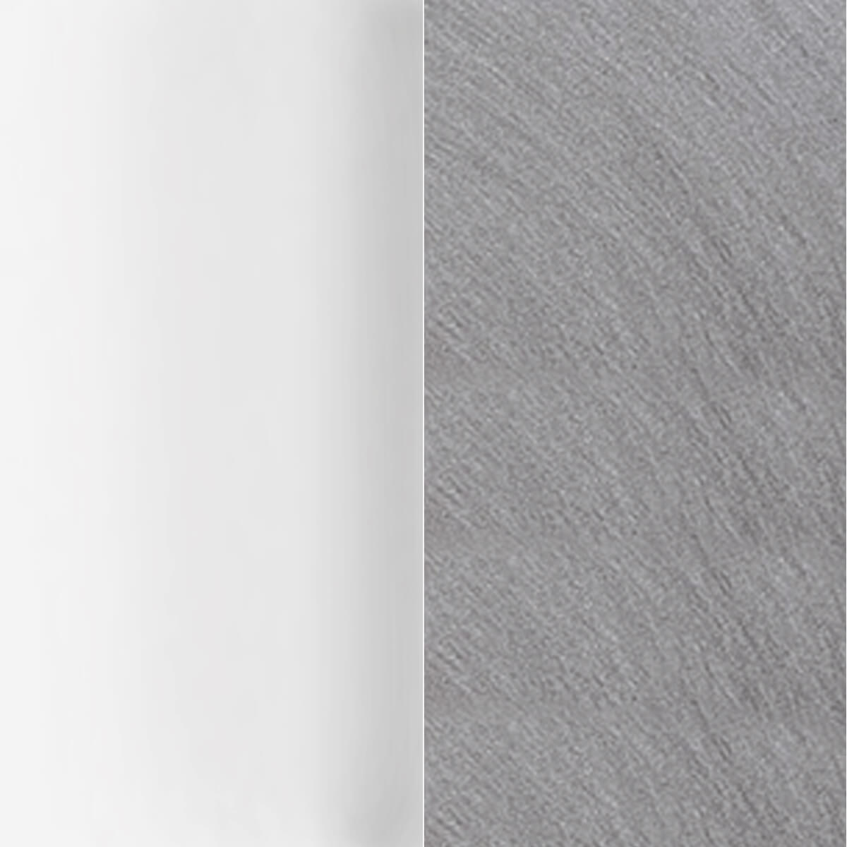 weiß / Aluminium satiniert