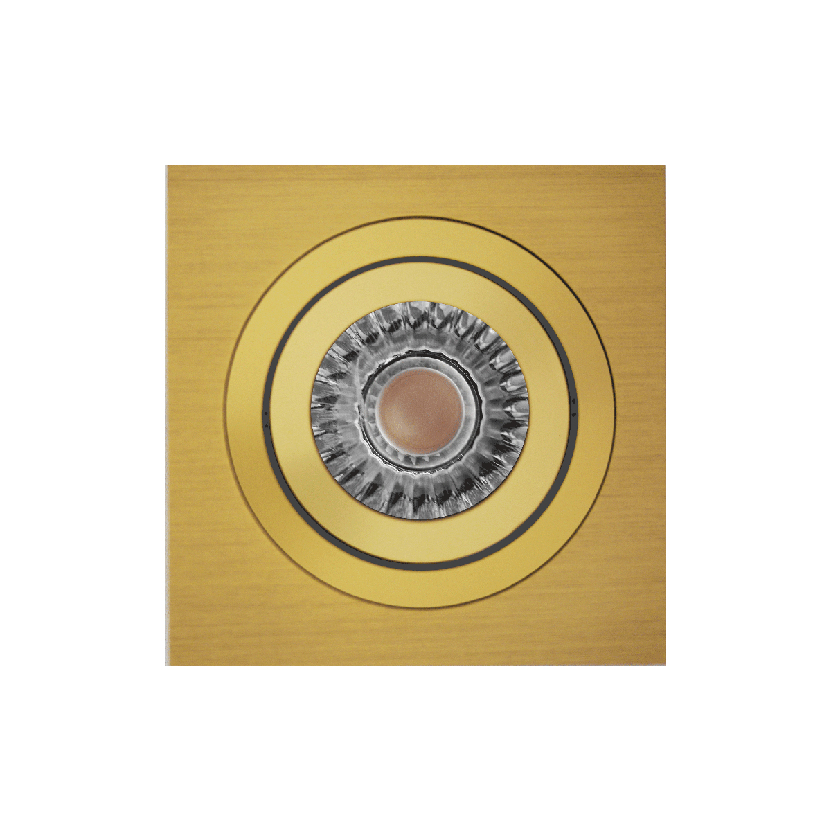 Brushed gold, inner ring: polished gold