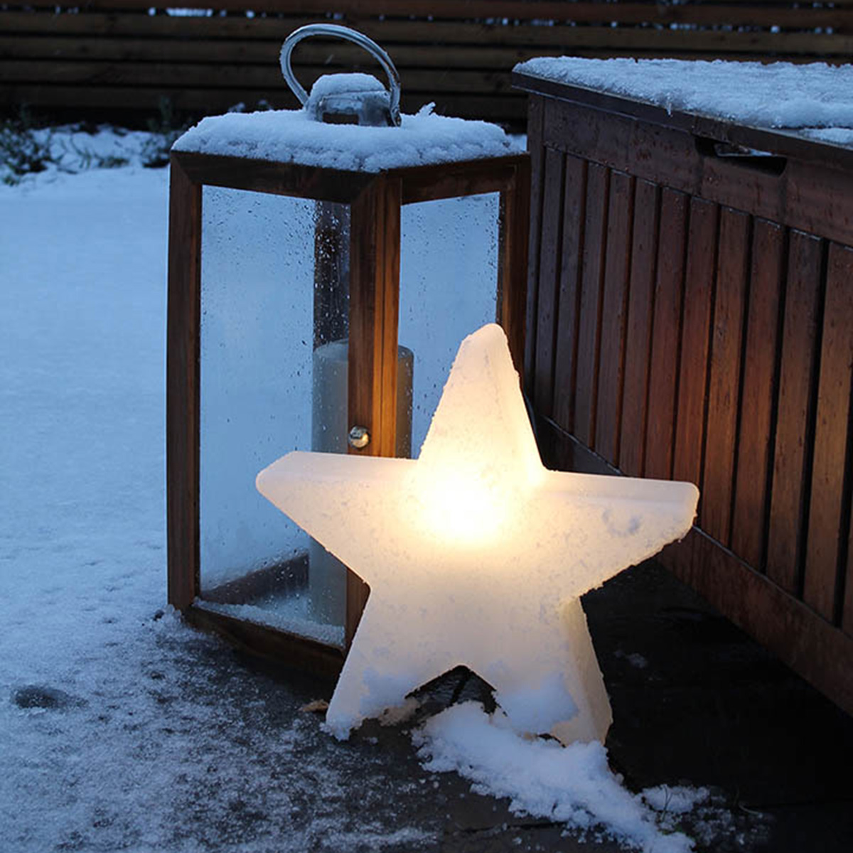 8 seasons design Shining Star Dekolechte, weiß