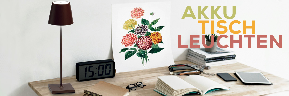 Kategoriebanner Akkutischleuchten