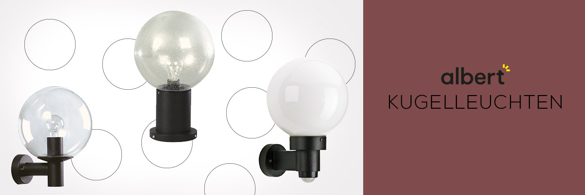 Kategoriebanner Marke Albert  Kugelleuchten