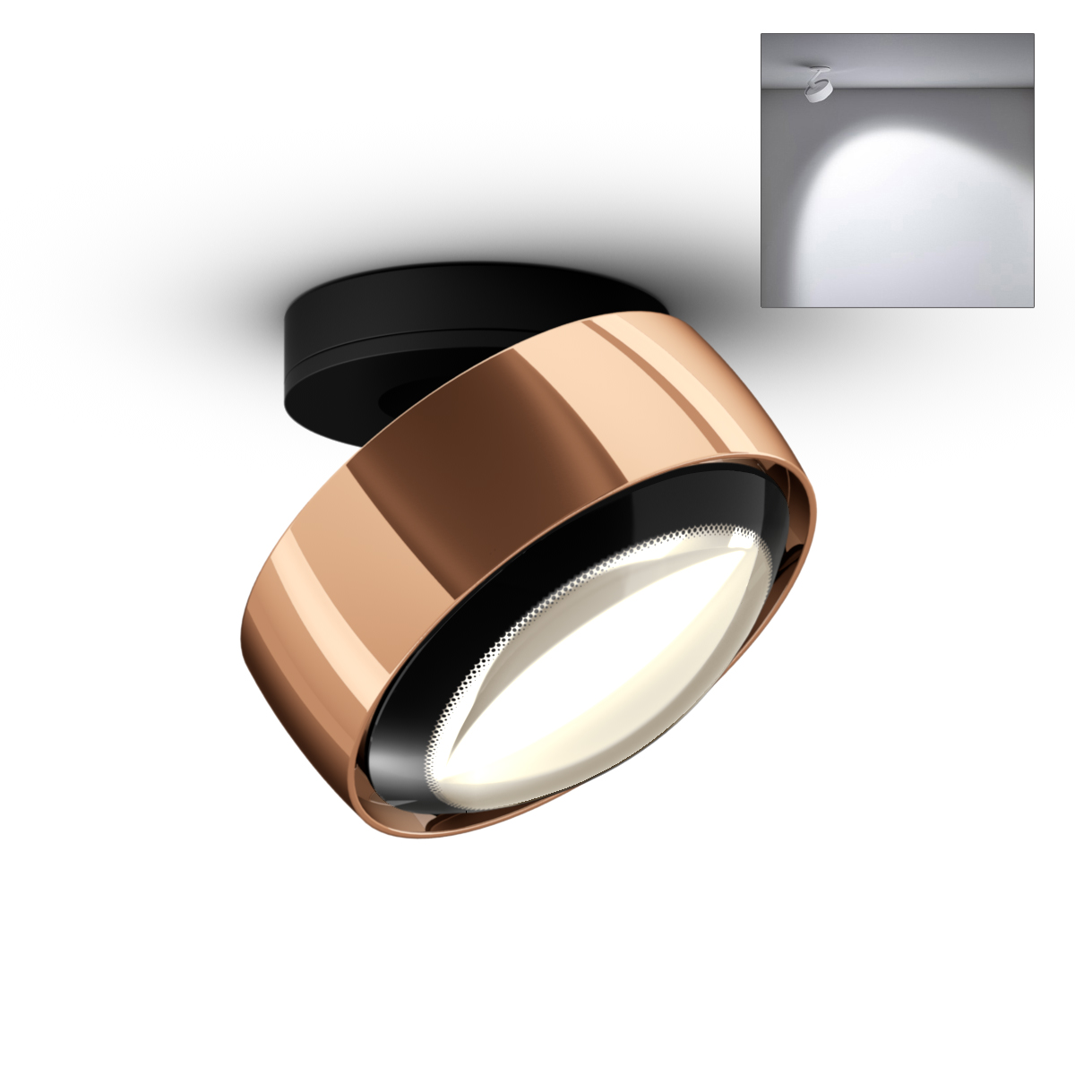 Più alto Volt S80 Deckenstrahler, 3000 K