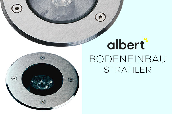 Kategoriebanner Marke Albert  Bodeneinbaustrahler