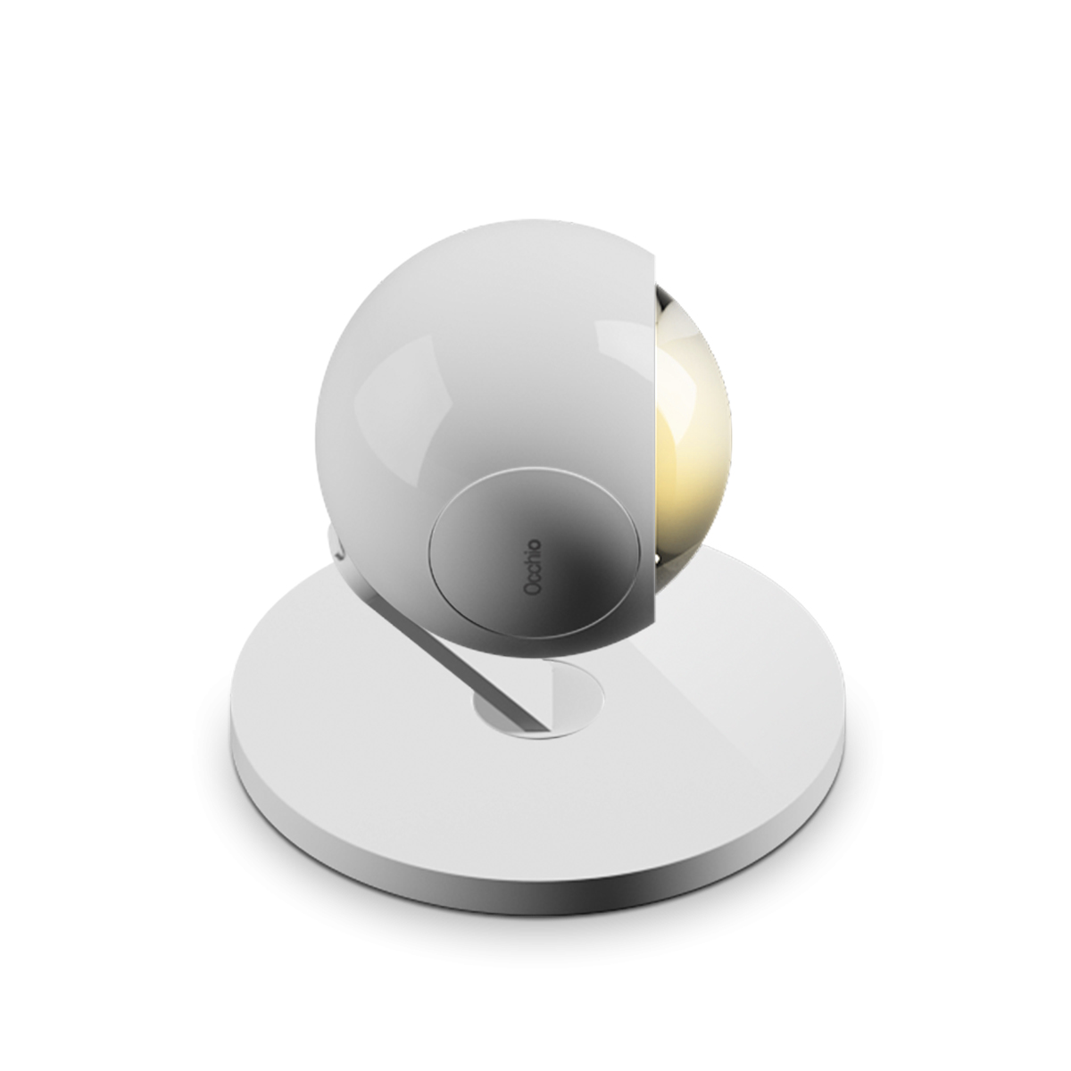 glossy white, pads and body matt white