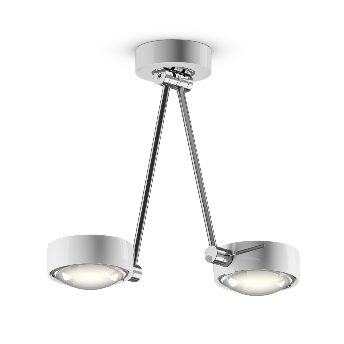 Chrom / weiß glänzend