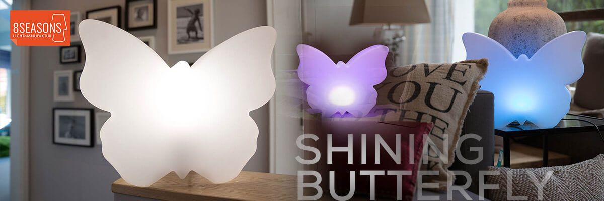 Kategoriebanner Marke 8 seasons design shining butterfly