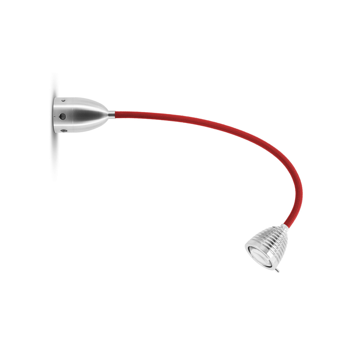 Athene LED Wand- / Deckenstrahler, mit Tastdimmer, Flexwelle: lang