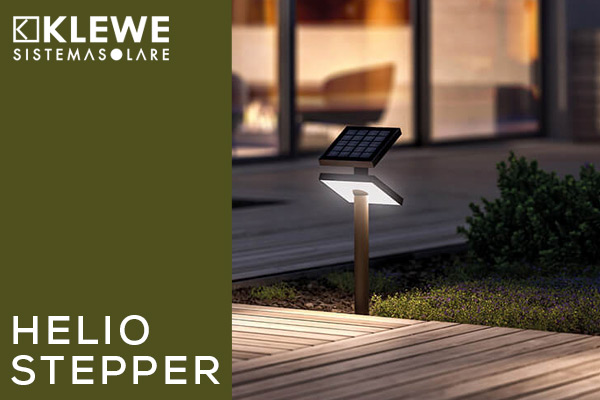 Klewe Heliostepper LED Akku-Solarleuchten für Wege und Beete