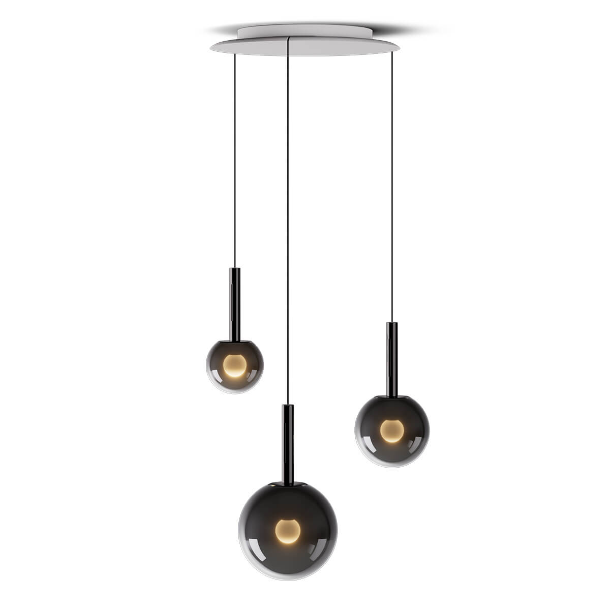 120-270 cm, dark chrome